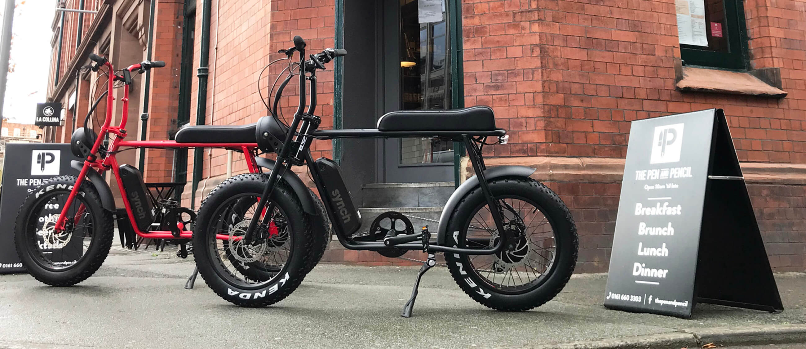 Super Cool Monkey Ebikes Outside The Pen and Pencil